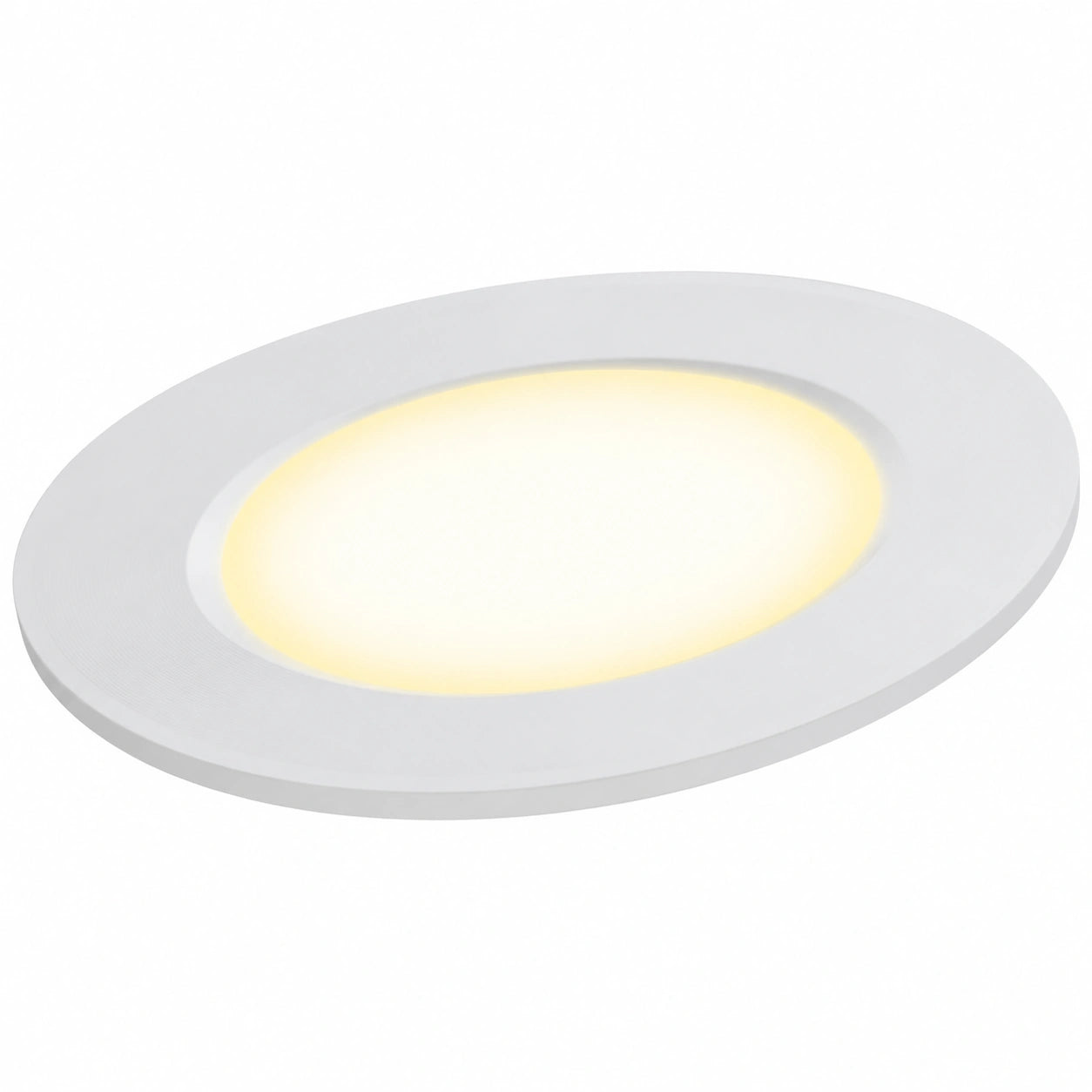 HCFEI 1 Stück LED-Möbeleinbauleuchte 12V, 3W, 55mm Ausschnitt, IP44, für Badezimmer und Schränke, warmweiß 3000K