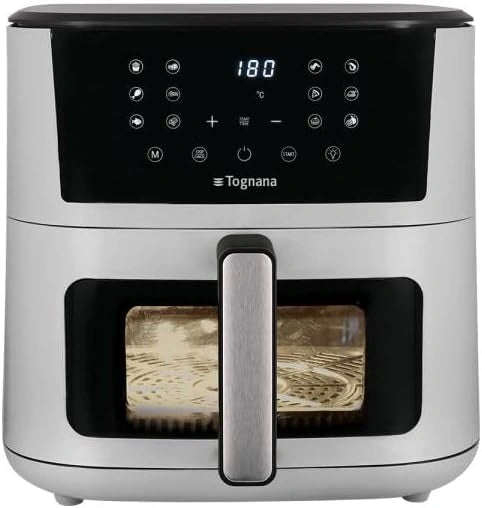 Frytkownica beztłuszczowa Tognana, 2300 W, 10 l, programator czasowy, kolor szary