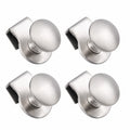 Edelstahl Glastürgriff Set, 4er-Pack, Bohrfreie Schranktürgriffe, Möbelzubehör für 3-5 mm Glas