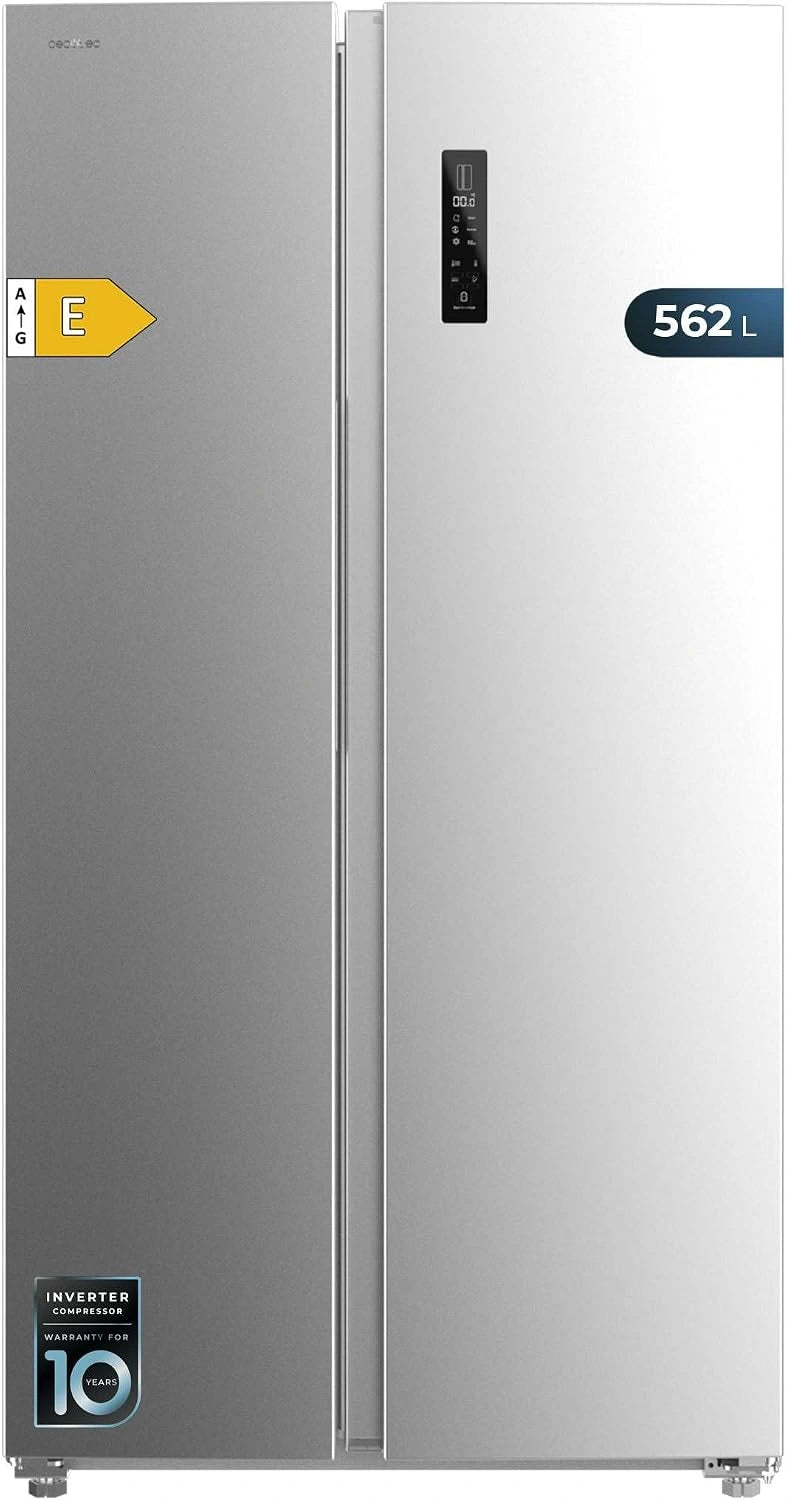 Lodówka Cecotec SBS 56, 562 l, system bezszronowy, kolor czarny