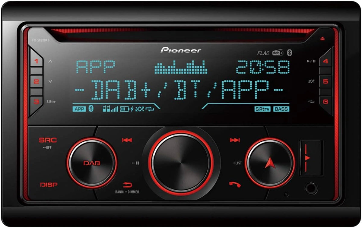Radio Pioneer FH-S820DAB, kolor czarny
