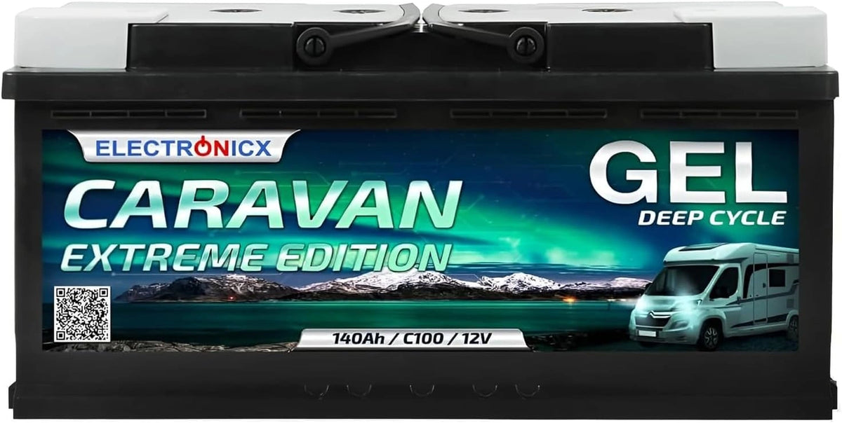 Urządzenie użytkowe Electronicx GEL 12V, 140 Ah, 12 V, kolor czarny