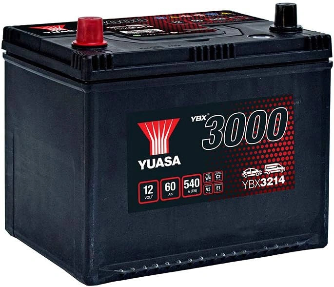 Akumulator Yuasa YBX3214, 60 Ah, 12 V, kolor niebieski i czarny
