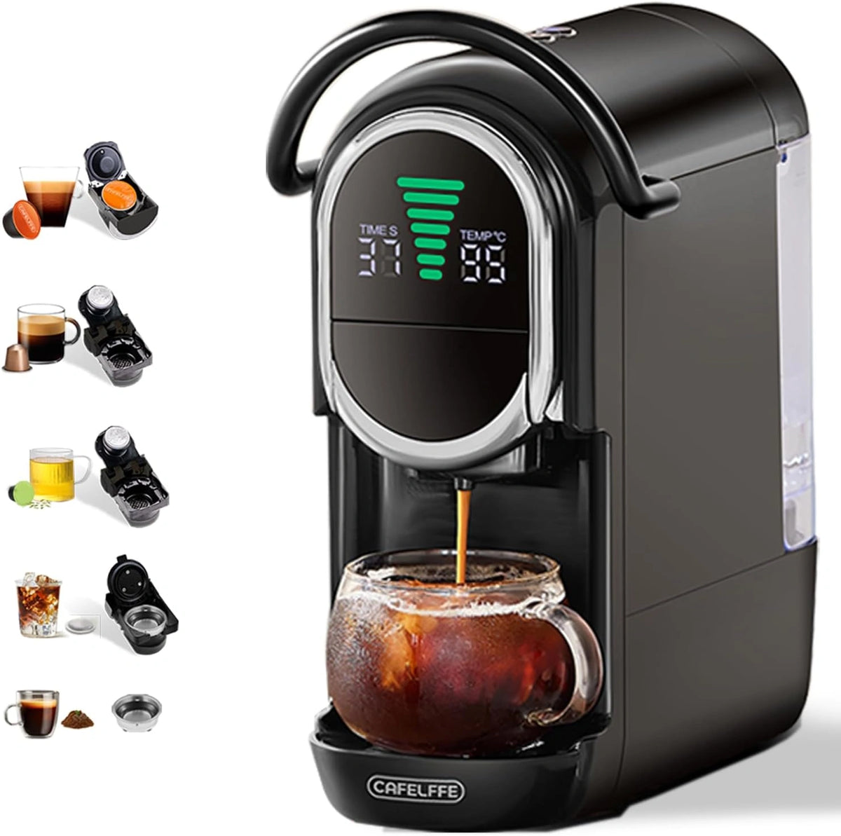 Ekspres do kawy CAFELFFE MK-609S, kolor czarny