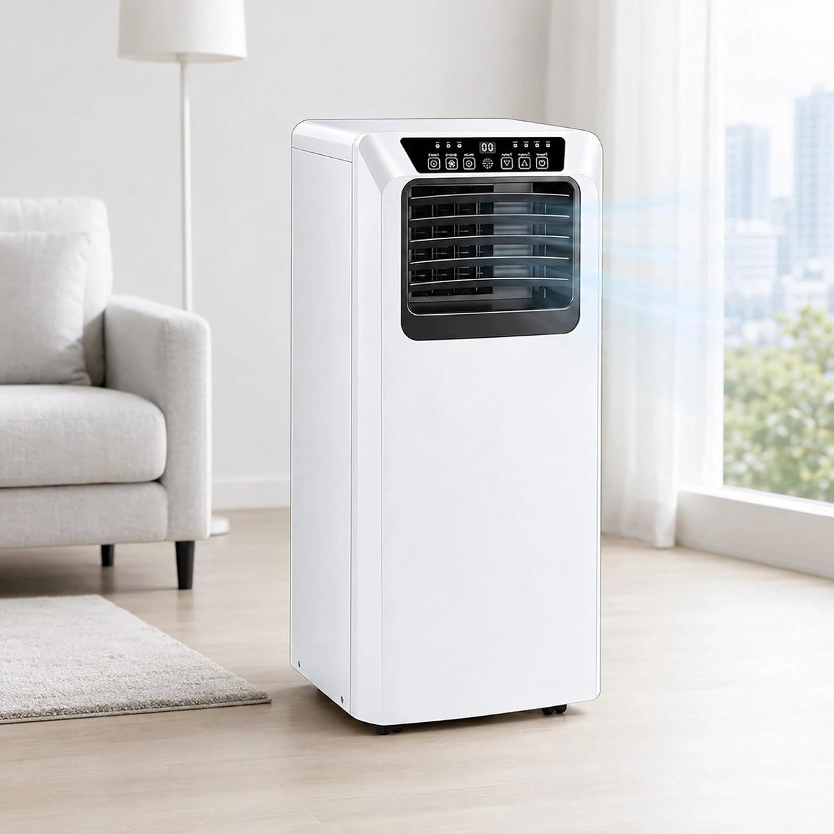 Klimatyzator, 9000 BTU, do 20 m², programator czasowy, kolor czarny