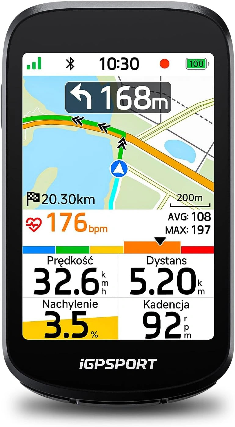 Licznik rowerowy GPS iGPSPORT BSC500, kolor czarny i szary