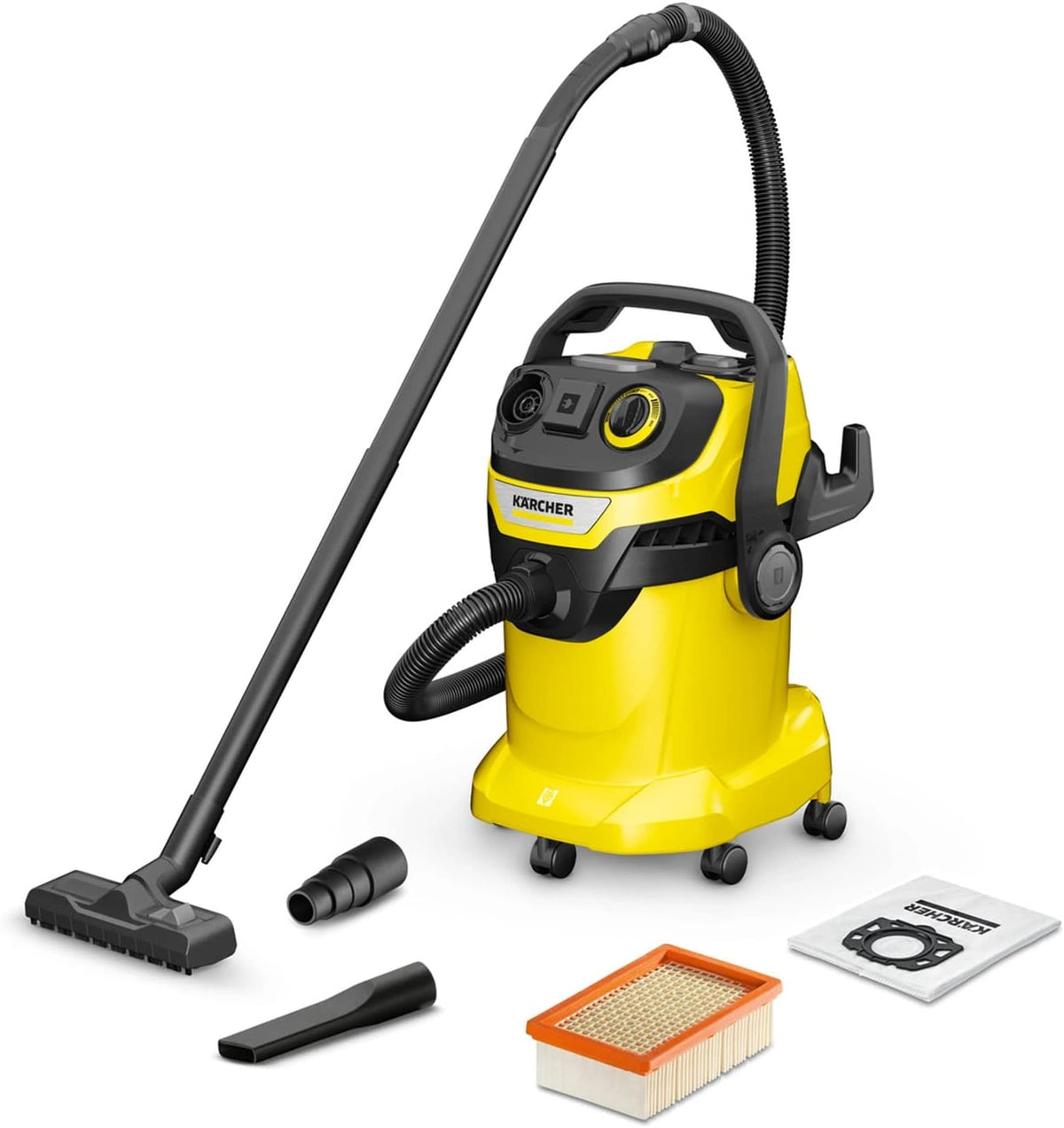 Odkurzacz Kärcher, 1100 W, 25 l, kolor szary i żółty