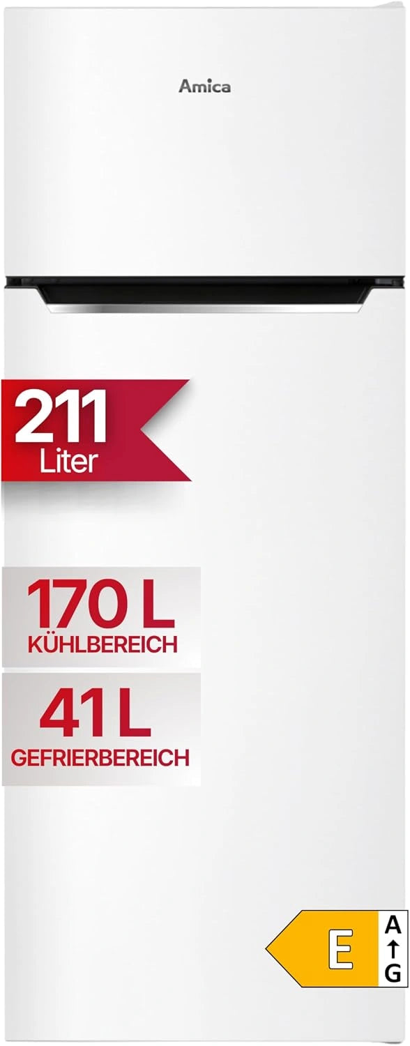 Lodówko-zamrażarka Amica DT 374, 374160 W, 211 l, kolor biały
