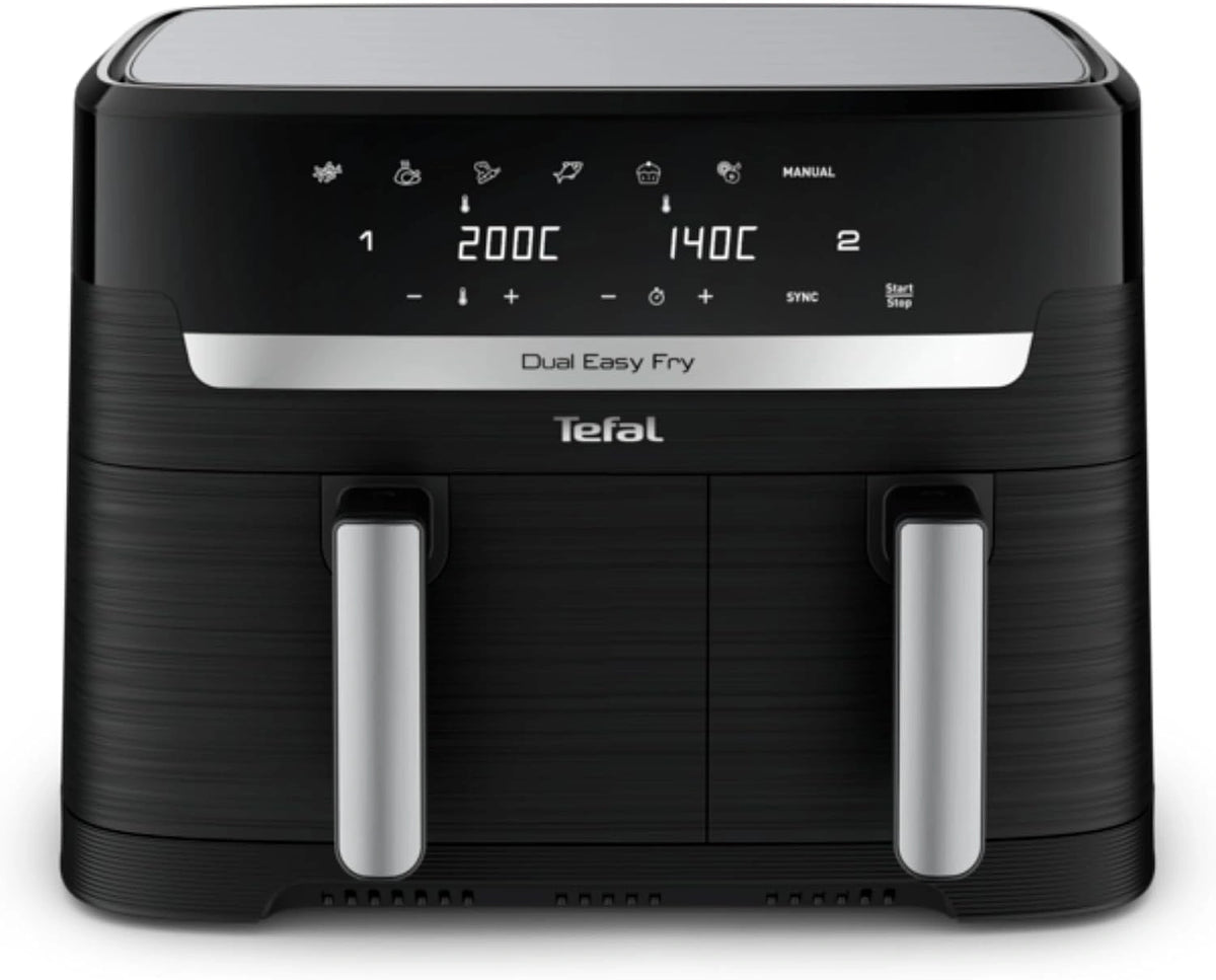 Frytkownica beztłuszczowa Tefal EY9018, 8,3 l, szuflady, kolor czarny