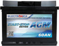 Akumulator Electronicx AGM, 60 Ah, 12 V, kolor czarny i szary