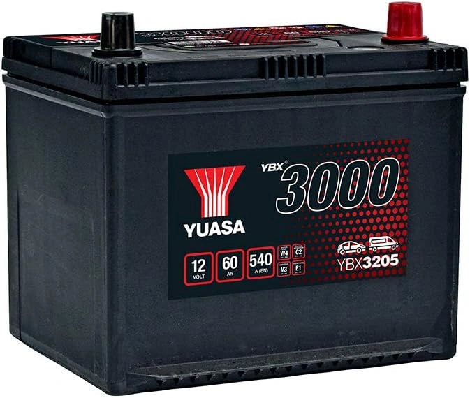 Akumulator Yuasa YBX3205, 60 Ah, 12 V, kolor niebieski i czarny