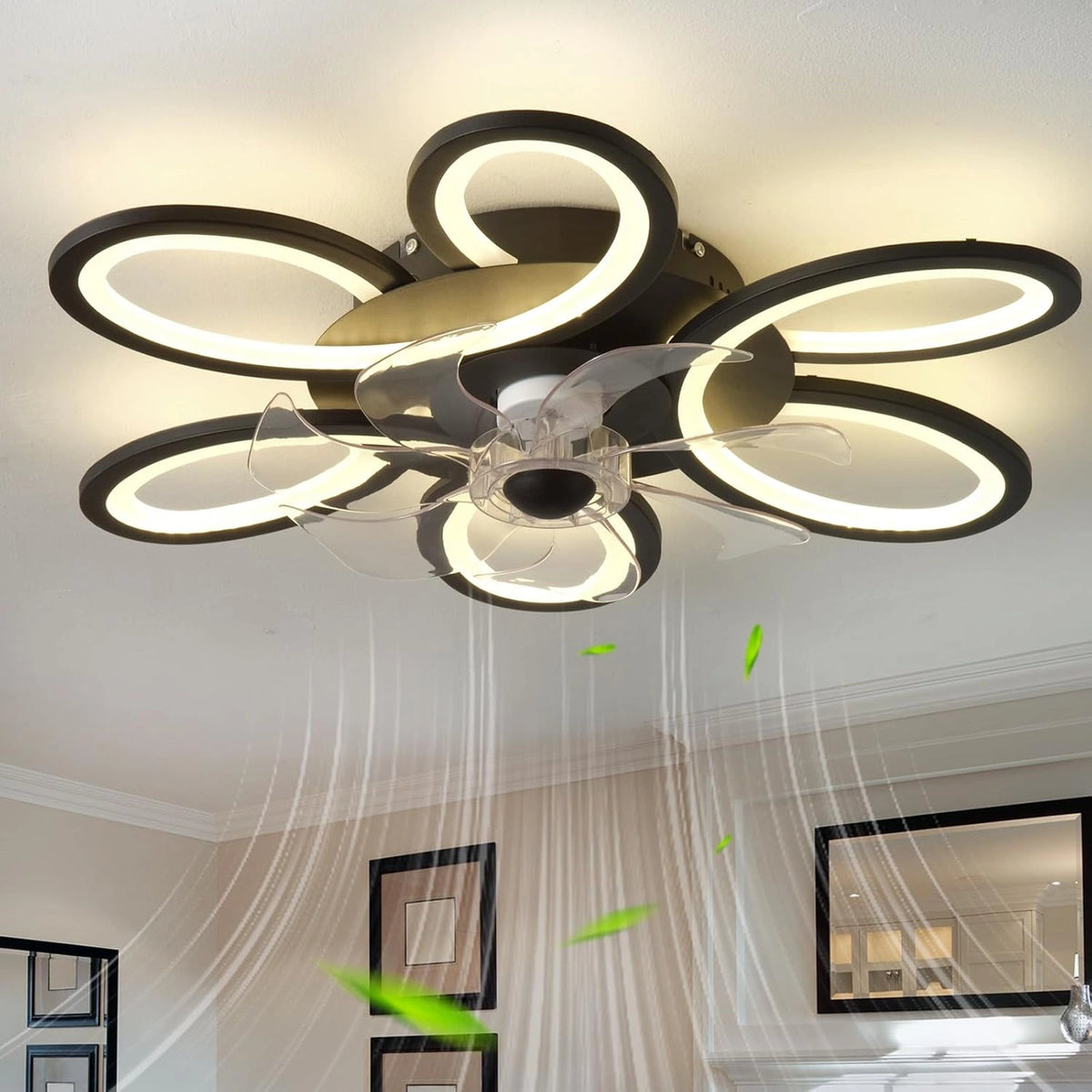 Wentylator Kwiatowe, kolor czarny