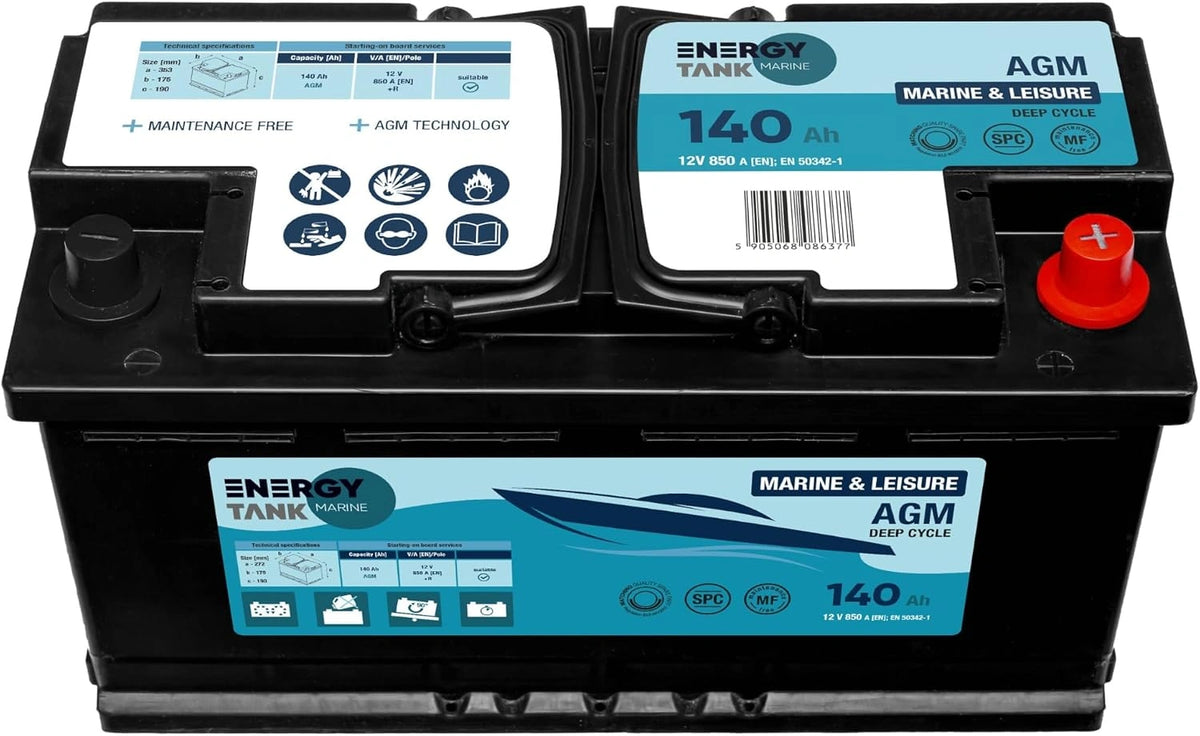 Zestaw fotowoltaiczny Energy, 140 Ah, 12 V, kolor czarny