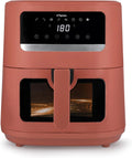 Frytkownica beztłuszczowa Tognana, 2000 W, 8 l, programator czasowy, kolor czerwony