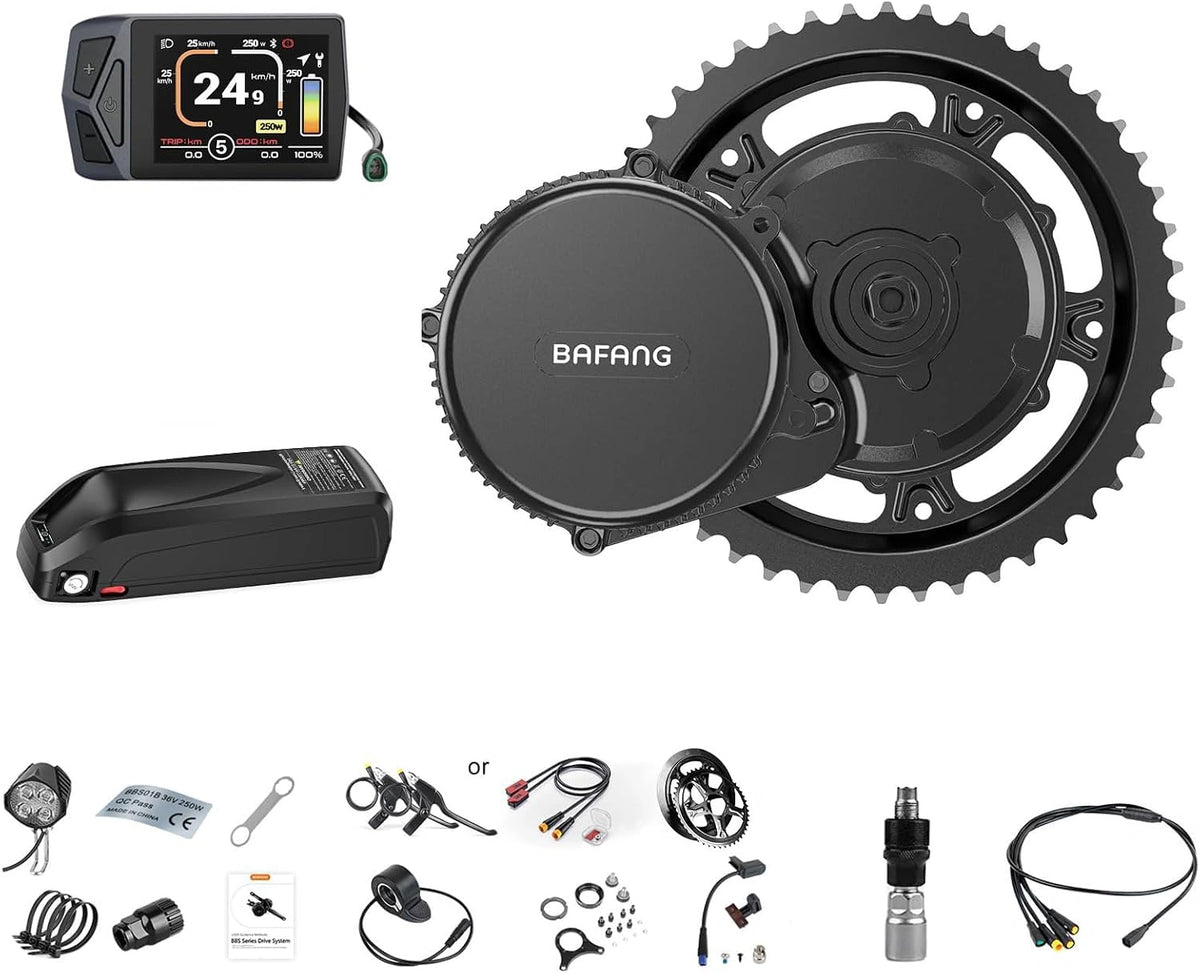 Zestaw napędu do roweru elektrycznego BAFANG BBS01B, 250 W, 36 V, kolor szary