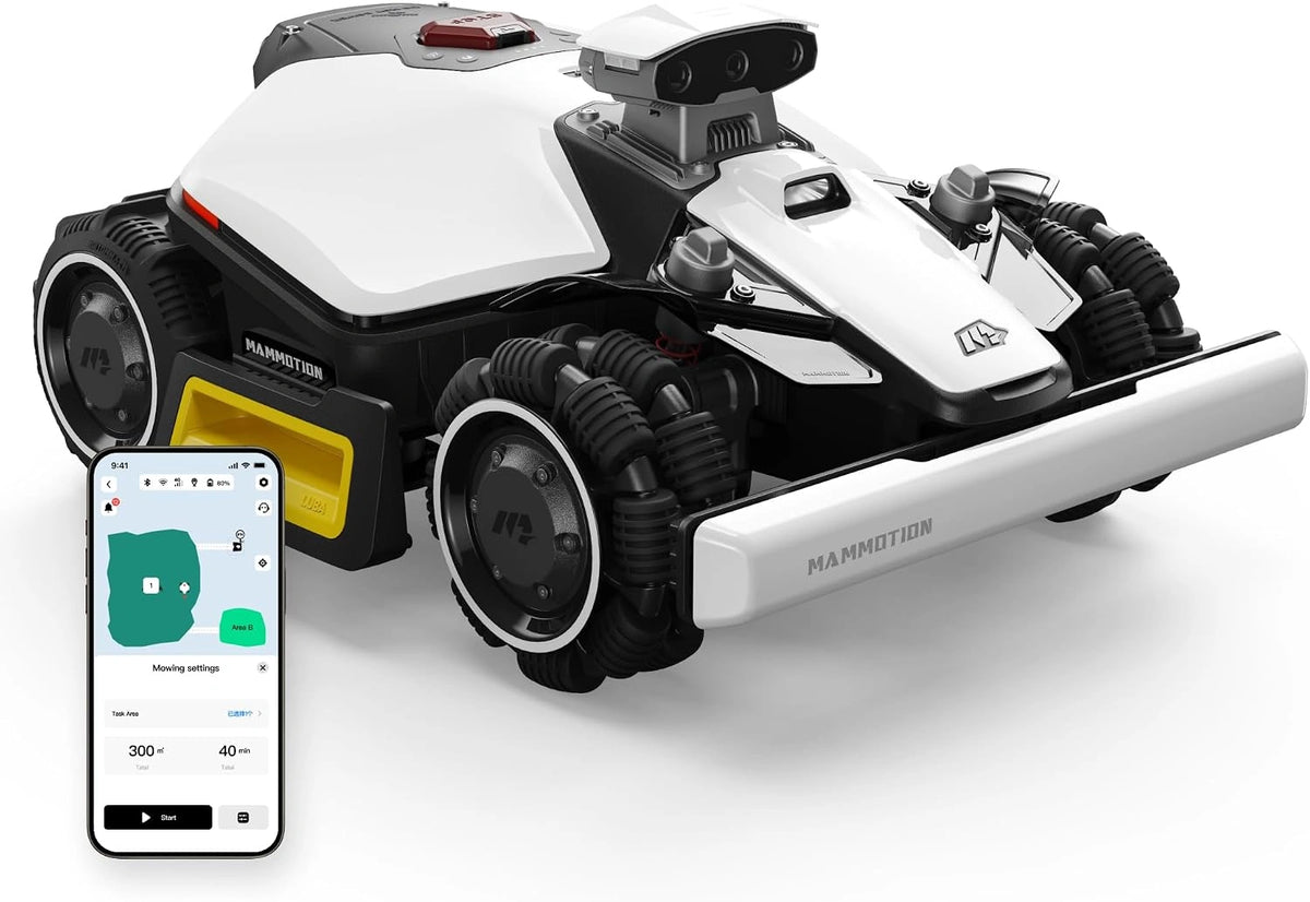 Robot koszący MAMMOTION LUBA AWD 1000, kolor szary i czarny