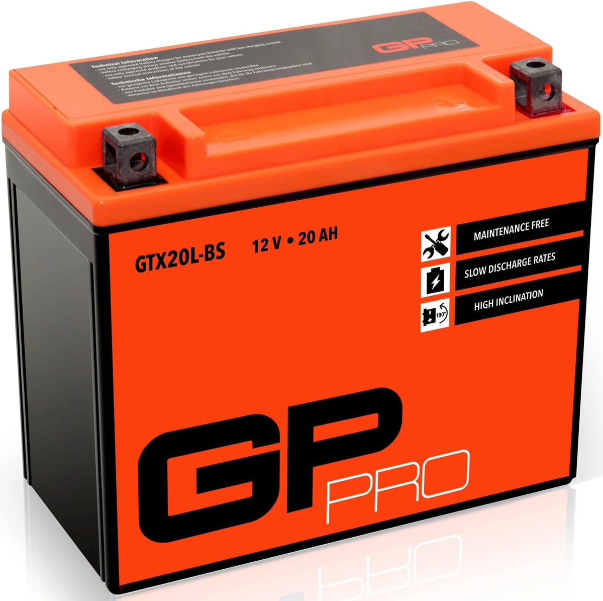 Akumulator Akumulator GTX20L-BS 12V, 20 Ah, 12 V, kolor czerwony