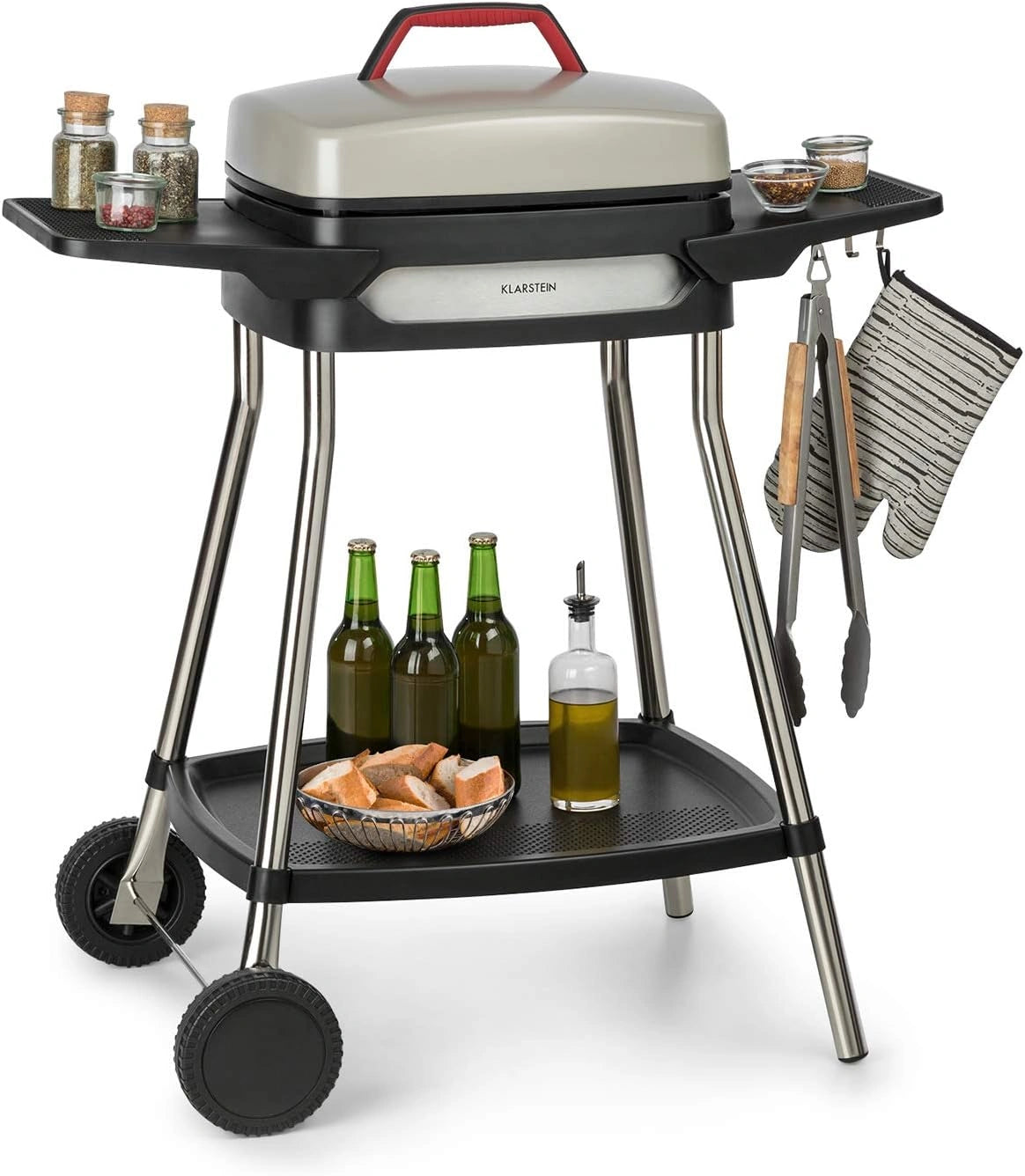 Grill elektryczny Klarstein, 2000 W, kolor beżowy i czarny