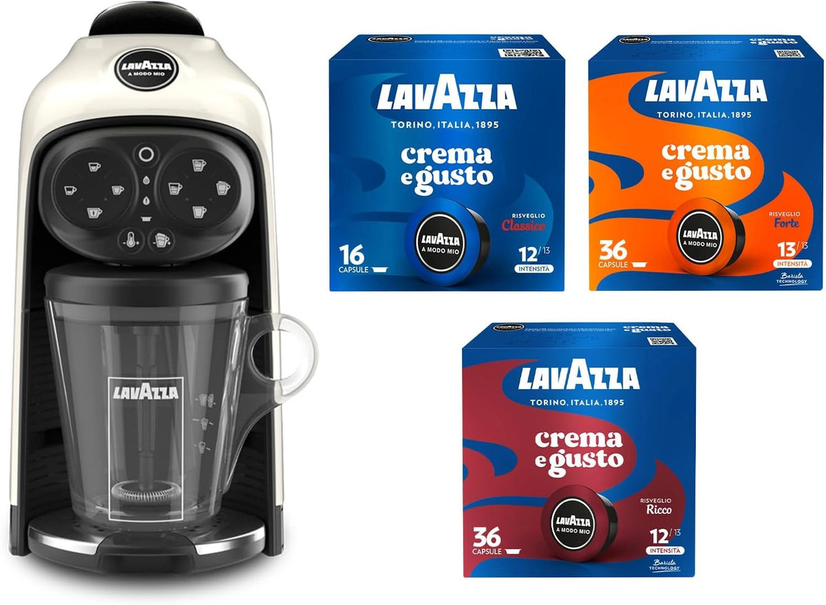 Ekspres do kawy Lavazza A, 1500 W, 240 V, kolor biały i beżowy