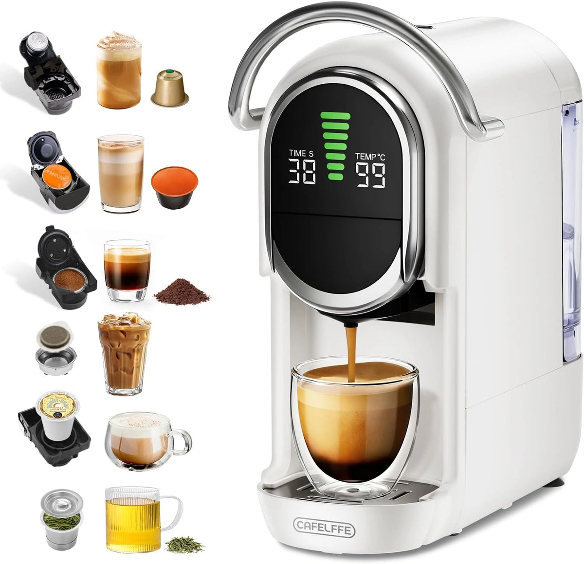 Ekspres do kawy CAFELFFE MK-609S, 1450 W, kolor czarny