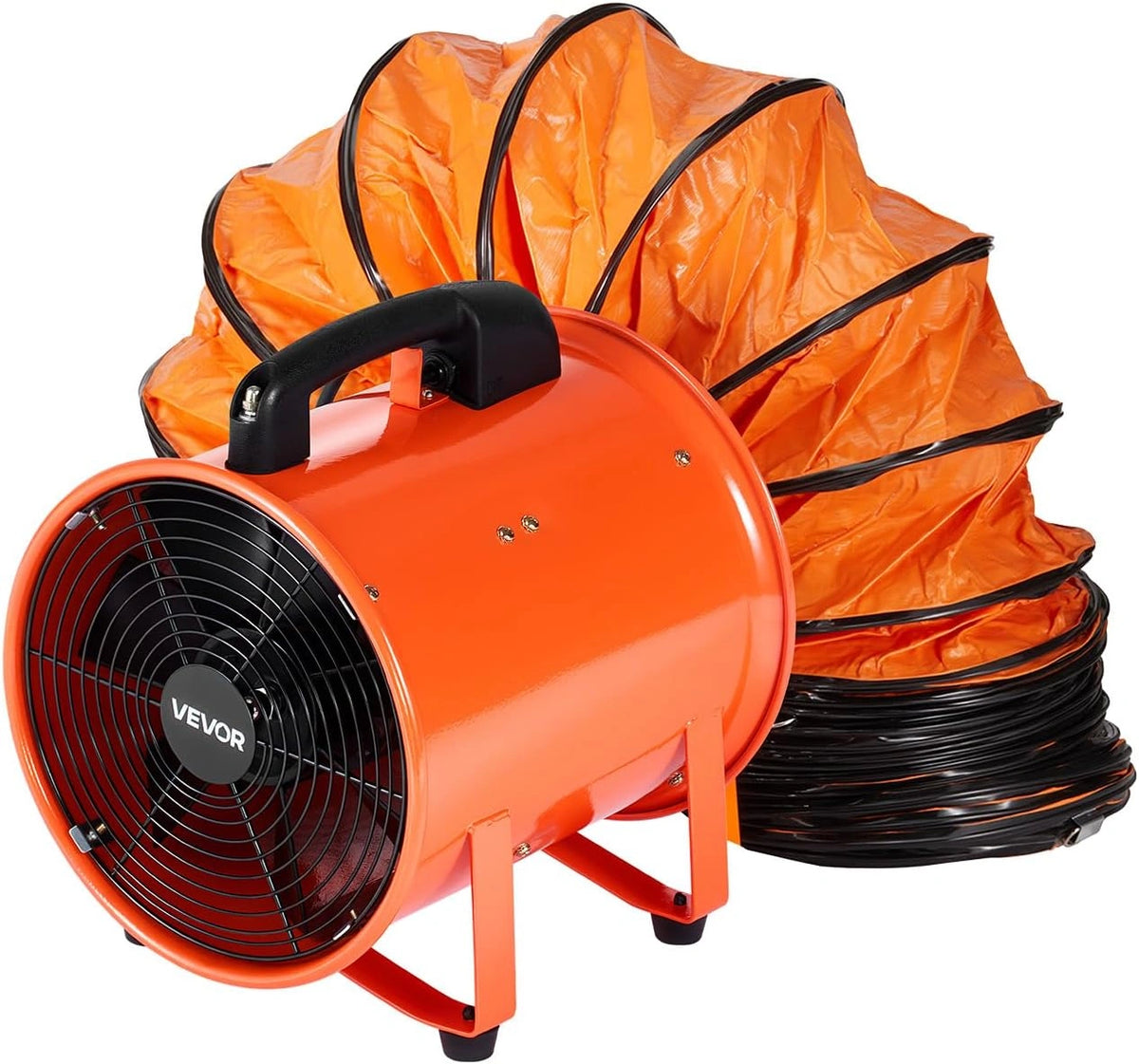 Wentylator VEVOR AC 2810, 365 W, kolor pomarańczowy i czerwony