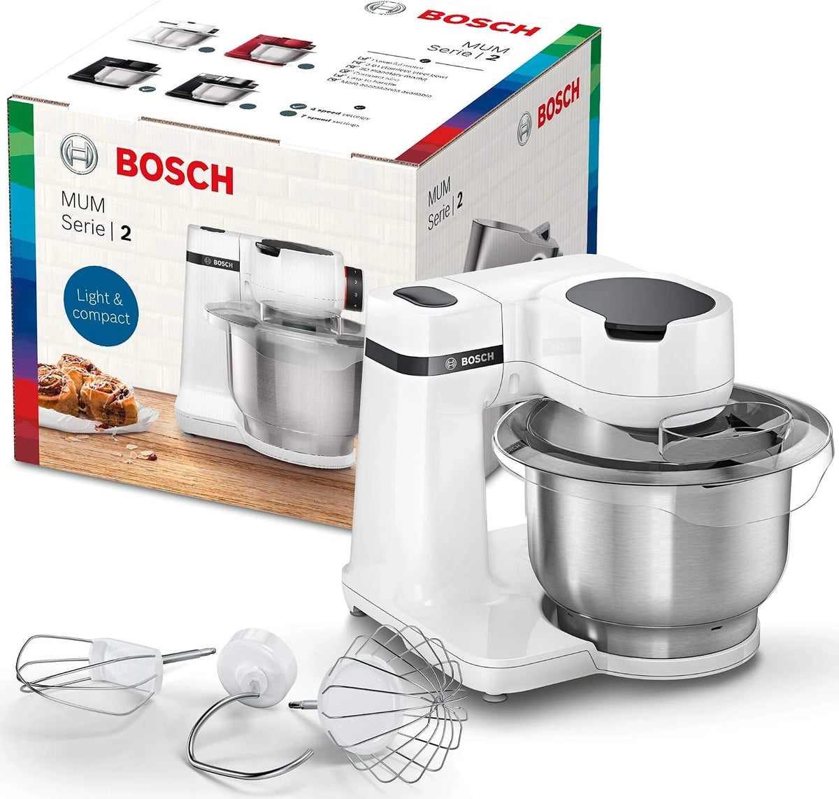 Robot kuchenny Bosch MUM2, 700 W, 3,8 l, kolor biały
