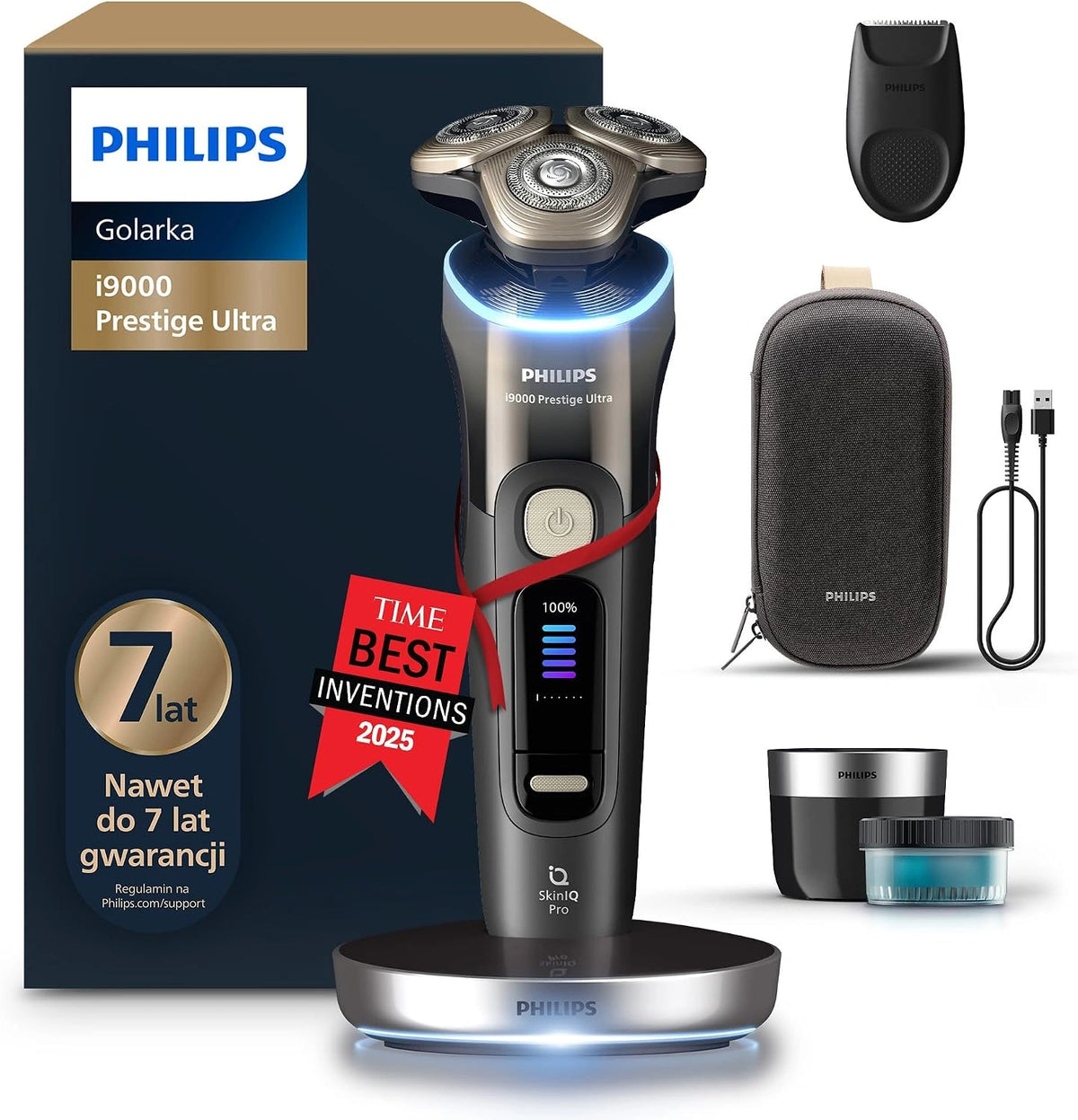Golarka Philips i9000, kolor szary i niebieski